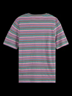 TEXTURED STRIPE SLIM FIT T-SHIRT