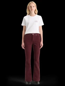 THE CHARM CLASSIC FLARED JEANS IN COLOURED STRETCH CORDUROY