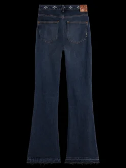 THE CHARM FLARED JEANS WITH EMBROIDERY DETAILS - ROAD  TRIP