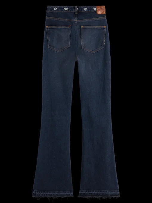 THE CHARM FLARED JEANS WITH EMBROIDERY DETAILS - ROAD  TRIP