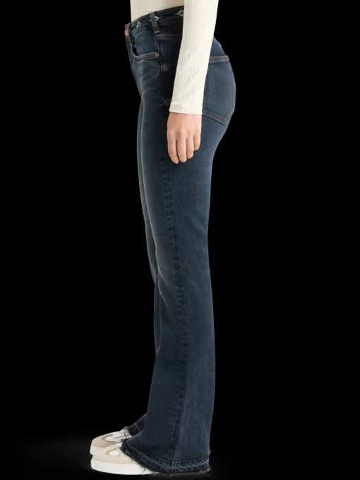 THE CHARM FLARED JEANS WITH EMBROIDERY DETAILS - ROAD  TRIP
