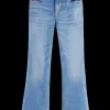 The charm high-rise classic flared jeans - sea and sky