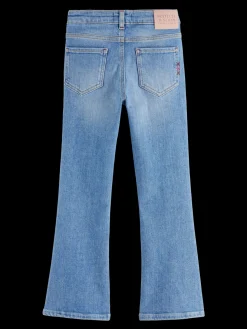 The charm high-rise classic flared jeans - sea and sky