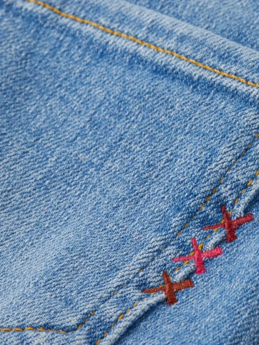 The charm high-rise classic flared jeans - sea and sky
