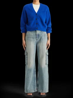 The deep low rise loose cargo jeans -rolling road