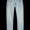 The drop regular taper jeans - blauw mirror