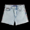 THE RAY 5 POCKET LOW RISE DENIM SHORT - SEA STAR