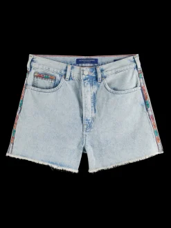 THE RAY 5 POCKET LOW RISE DENIM SHORT - SEA STAR