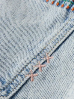 THE RAY 5 POCKET LOW RISE DENIM SHORT - SEA STAR