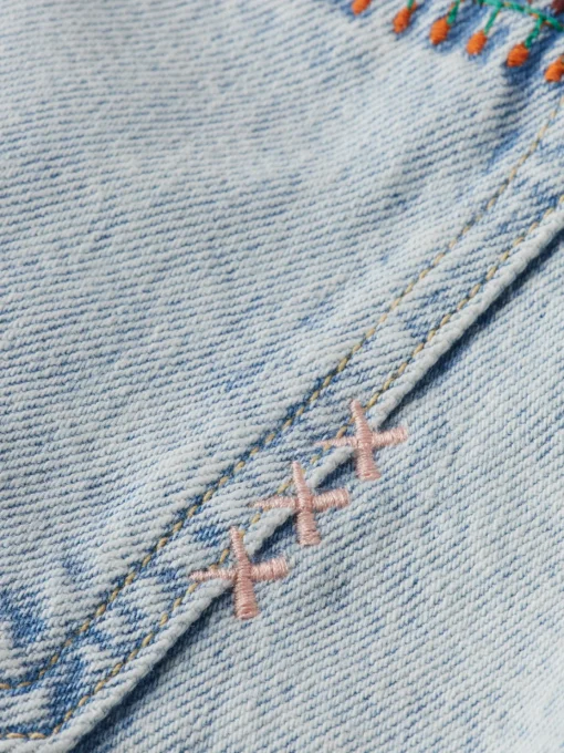 THE RAY 5 POCKET LOW RISE DENIM SHORT - SEA STAR