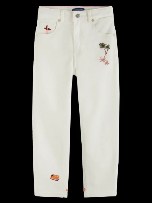 The tide high-rise balloon jeans - beach scene