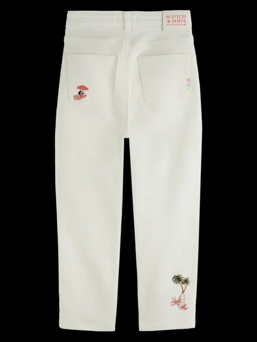 The tide high-rise balloon jeans - beach scene