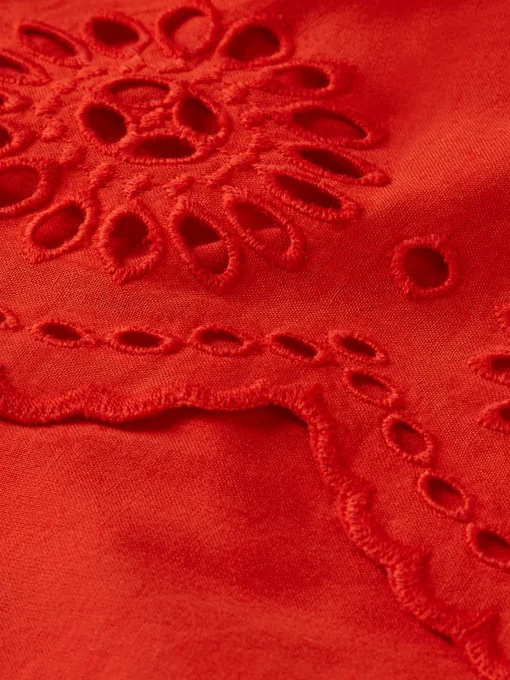 Tiered broderie anglaise skirt