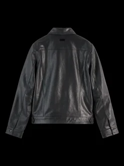 TRUCKER LEATHER JACKET