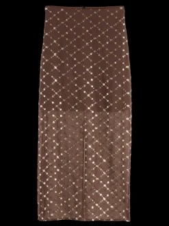 TUBE SKIRT WITH EMBELLISHMENTS