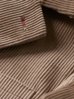 Unconstructed relaxed 3-button corduroy blazer