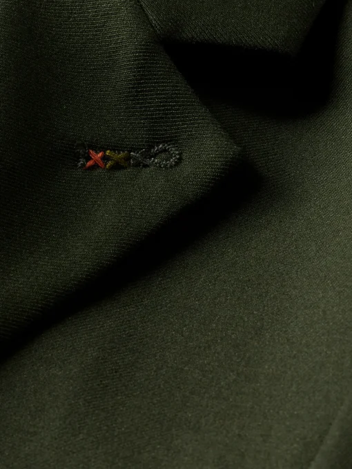 Unconstructed relaxed wool-blend blazer