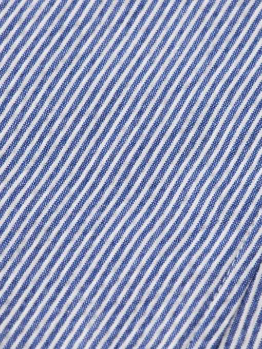 Unconstructed striped seersucker blazer