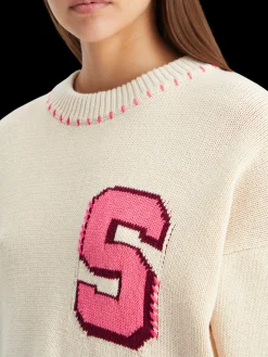 Varsity oversized pullover