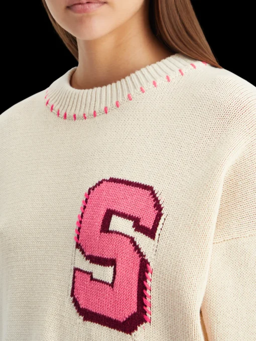 Varsity oversized pullover