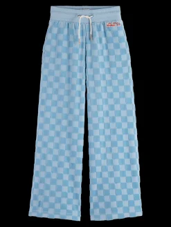 VELOUR CHECKERBOARD JOGGER