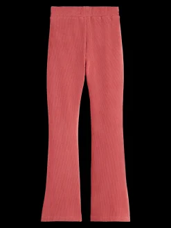 VELVET CORD FLARE LEGGING