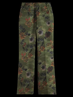 Violet poetry tapestry kick flare pant