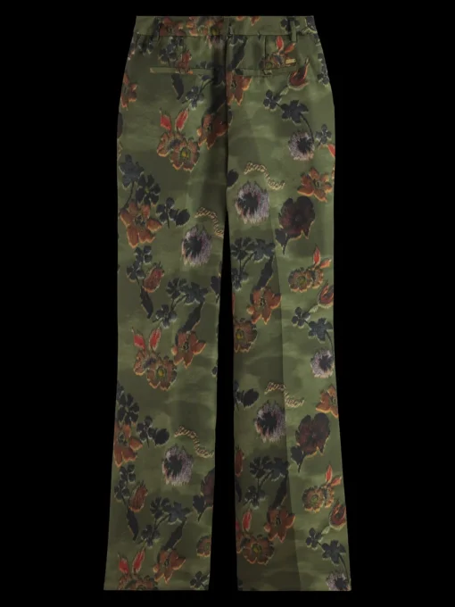 Violet poetry tapestry kick flare pant