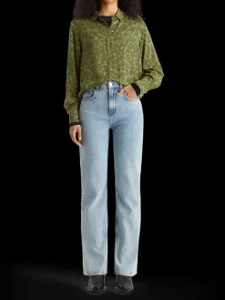 VISCOSE PRINTED RELAXED FIT SHIRT