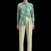 VISCOSE PRINTED RELAXED FIT SHIRT