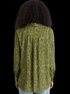 VISCOSE PRINTED RELAXED FIT SHIRT