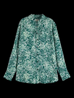 VISCOSE PRINTED RELAXED FIT SHIRT