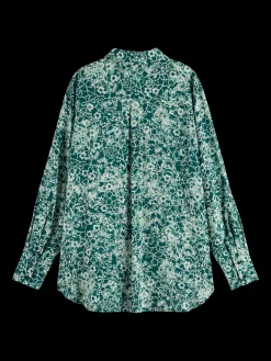 VISCOSE PRINTED RELAXED FIT SHIRT