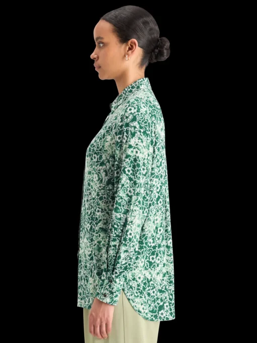 VISCOSE PRINTED RELAXED FIT SHIRT