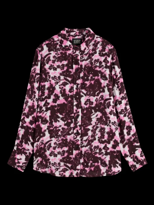 VISCOSE PRINTED RELAXED FIT SHIRT