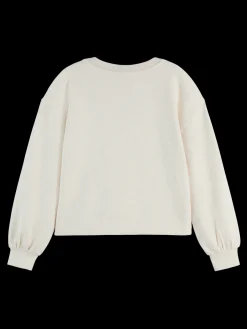 V-neck modal sweatshirt