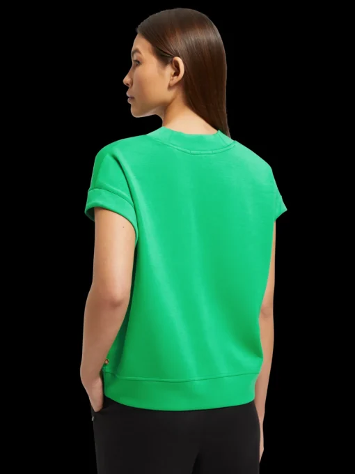 V-NECK SLEEVELESS MODAL SWEATSHIRT