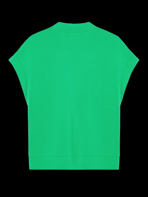 V-NECK SLEEVELESS MODAL SWEATSHIRT