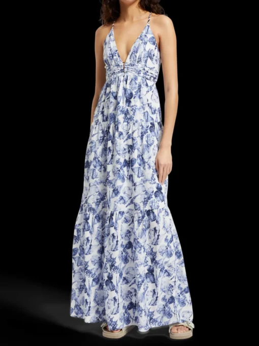WAISTED MAXI DRESS