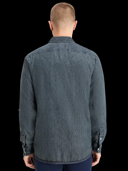 WASHED BLACK DENIM SHIRT