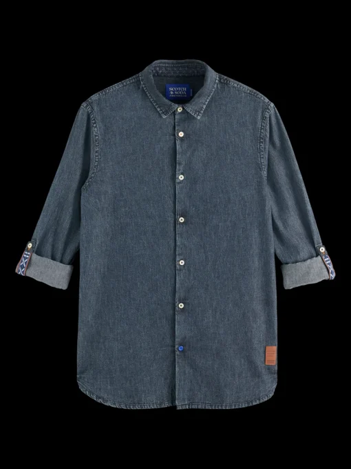 WASHED BLACK DENIM SHIRT
