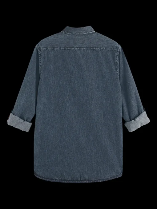 WASHED BLACK DENIM SHIRT