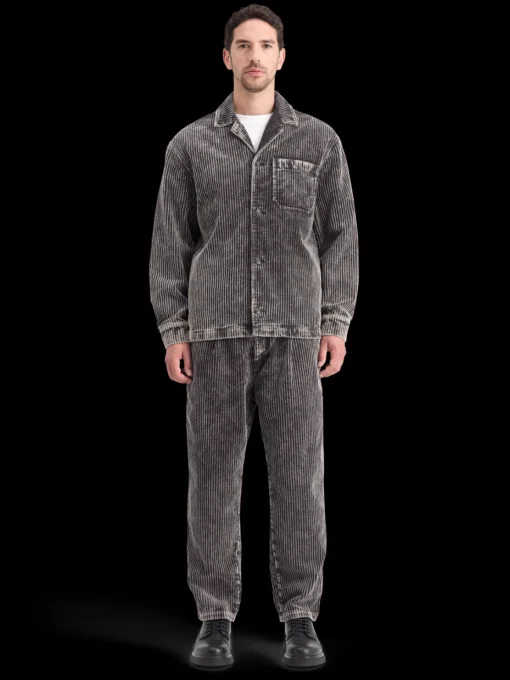 WASHED CORDUROY JACKET WITH DETACHABLE INNER GILET
