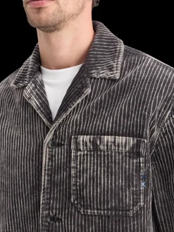 WASHED CORDUROY JACKET WITH DETACHABLE INNER GILET
