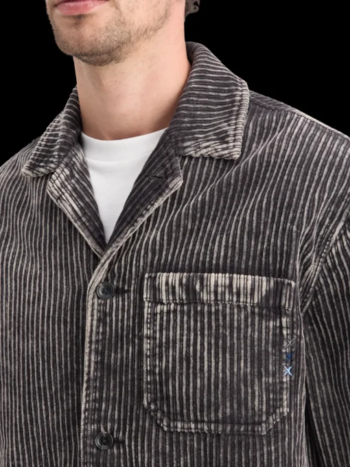 WASHED CORDUROY JACKET WITH DETACHABLE INNER GILET