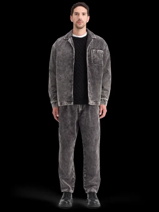 WASHED CORDUROY JACKET WITH DETACHABLE INNER GILET