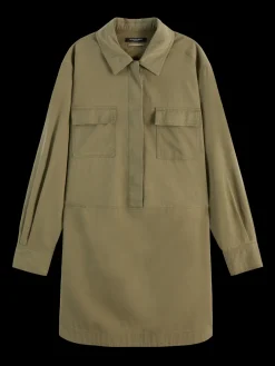 WASHED SHIRT DRESS