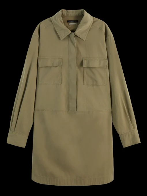 WASHED SHIRT DRESS