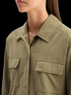 WASHED SHIRT DRESS