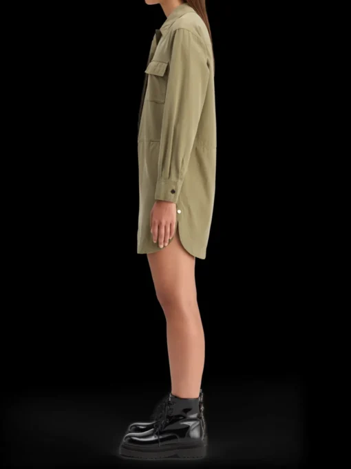 WASHED SHIRT DRESS